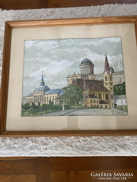 Esztergom / basilica / watercolor
