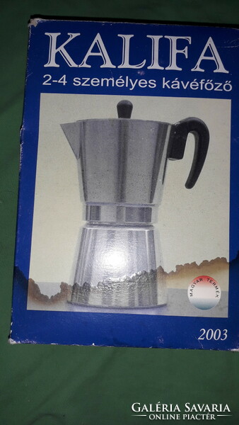 Retro Hungarian Kalifa coffee maker in fair condition with box for 2 - 4 people, 22 cm according to the pictures
