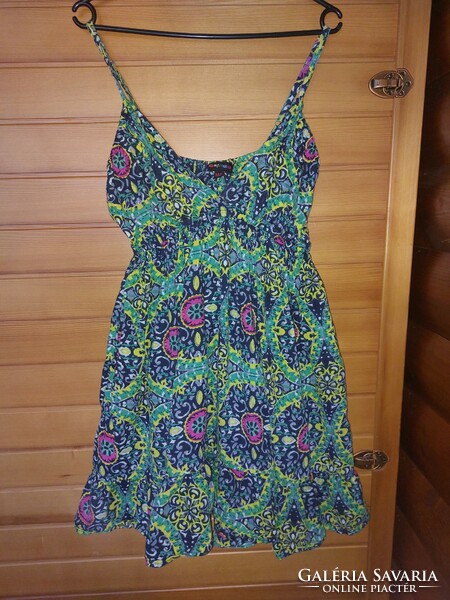 Gringo m/l cotton petticoat patterned dress with straps