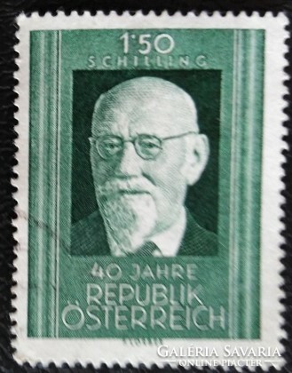 A1057p /  Ausztria 1958 Karl Renner bélyeg pecsételt