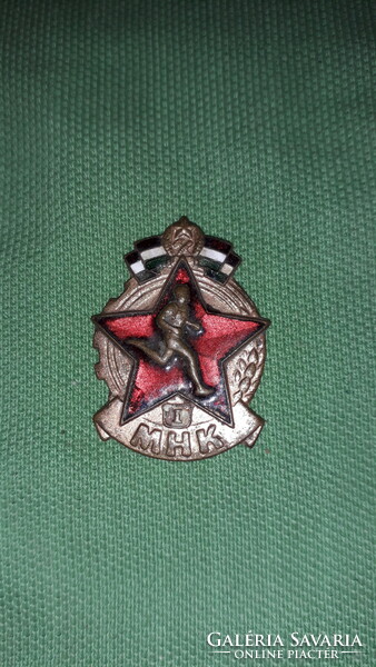 1951. Rákosi era - mhk (movement ready for work and fight) badge i. Location according to the pictures