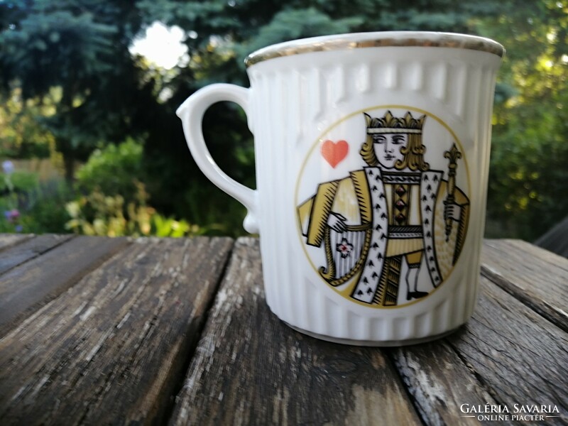 Czechoslovakia card mug, king of hearts