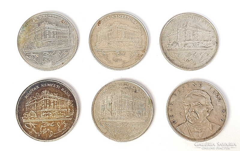 Silver HUF 200 coins / 6 pcs