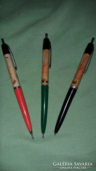 Late 1960s removable girly ballpoint pens, 3 color variants in one - rare according to the pictures