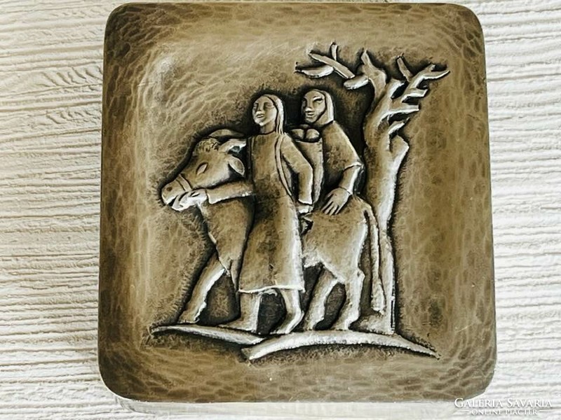 Silver-plated Margit Tevan (1901-1978) gift box
