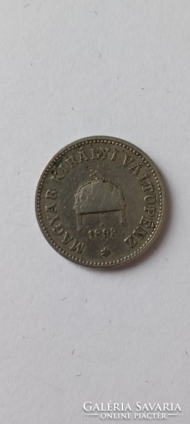 10 Pennies (nickel) 1893 approx. Hungary