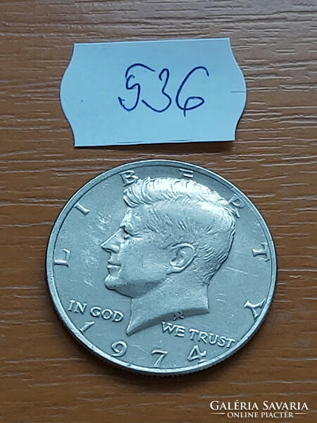 Usa 50 cents 1/2 dollar 1974 half dollar, john f. Kennedy, 536