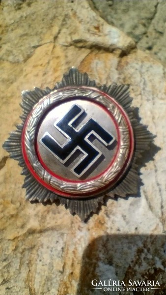 Nazi deutsches kreuz silver grade marked gustav.Brehmer 7cm 71 grams