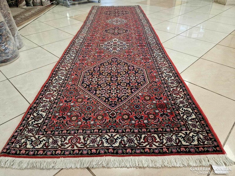 Dreamy Iranian Bidjar hand-knotted 90x315 cm woolen Persian carpet mz276