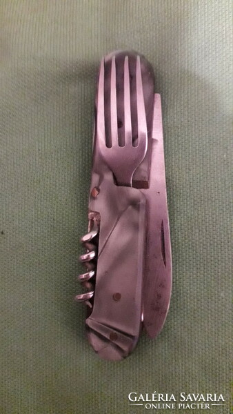 Old Czech steel / mother-of-pearl handle Swiss Army knife type multifunctional knife as shown in the pictures