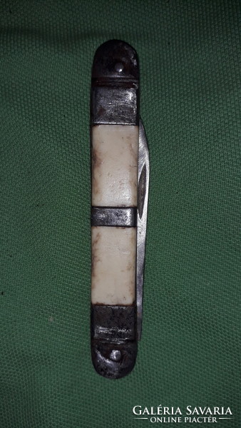 Antique. Marked metal / stylish knife with bone handle, 14 cm, blade 6 cm, according to the pictures