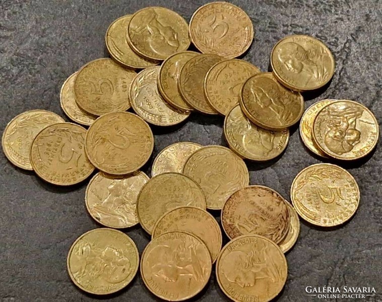 France 5 centimes, lot (27 pieces)
