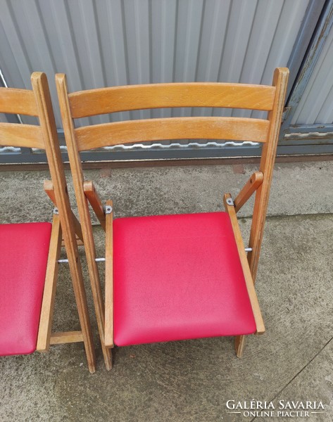 4 db összecsukható szék (vintage, retro, mid-century) eladó