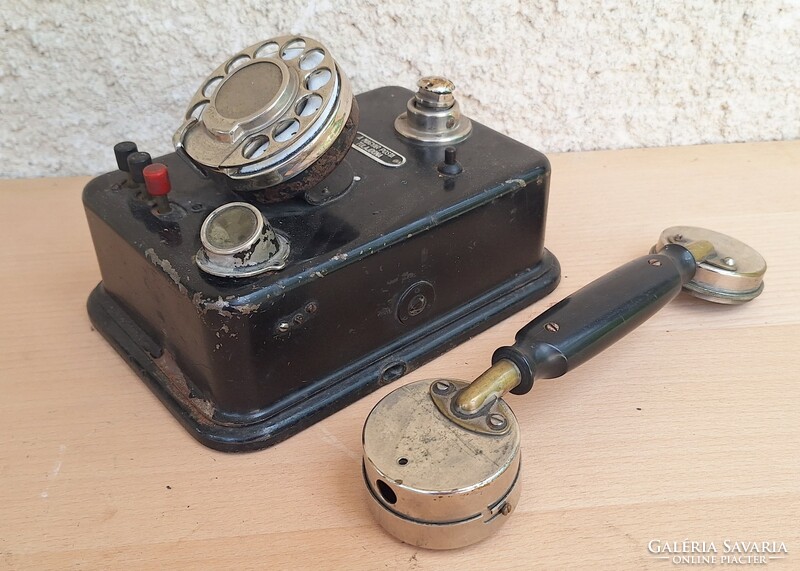 Old ericsson standard dial phone - property of Hungarian Post