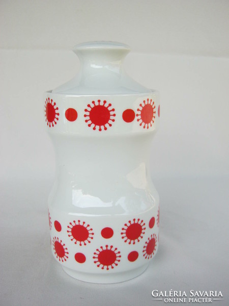 Alföldi porcelán Centrum Varia napocska mintás cukortartó fűszertartó cukor felirattal