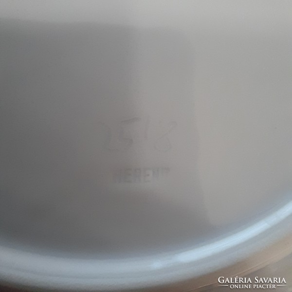 Kék mázas Herendi porcelán süteményes, desszertes készlet