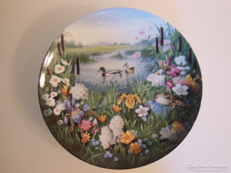 PORCELÁN - TÁNYÉR - FÜRSTENBERG - SZÁMOZOTT - JELZETT - 19 cm - FALI  - HIBÁTLAN