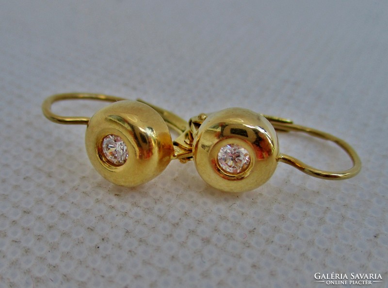 Nagyon szép 14kt arany button fülbevaló