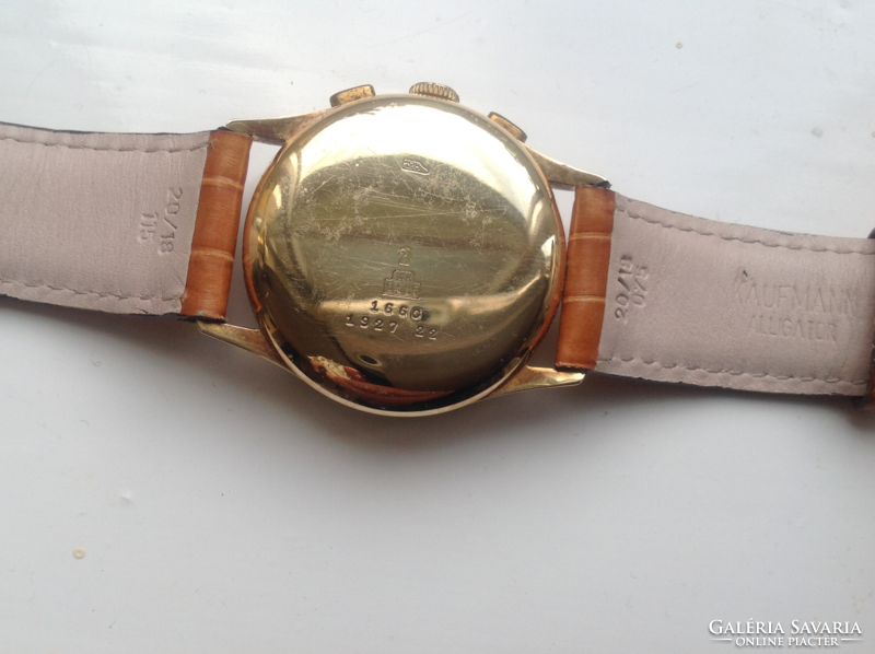 Orator svájci 14k-os arany Chronograph férfi aranyóra