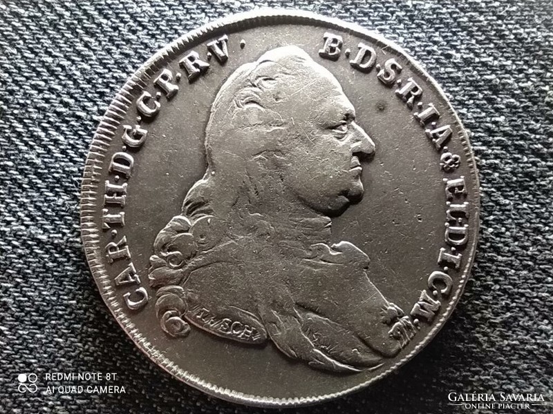 Német Államok Bajorország II. Károly (1777-1799) .833 ezüst 1 tallér 1789