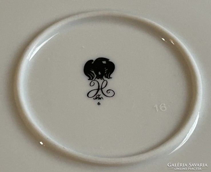 Hollóházi Szász Endre által tervezett Szent István királyt ábrázoló porcelán falitányér