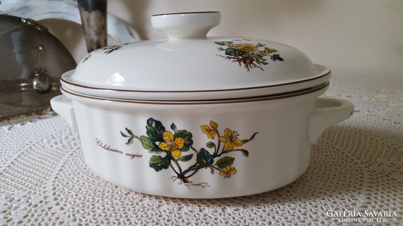 Villeroy & Boch,Botanica porcelán ovális fedeles sütőtál
