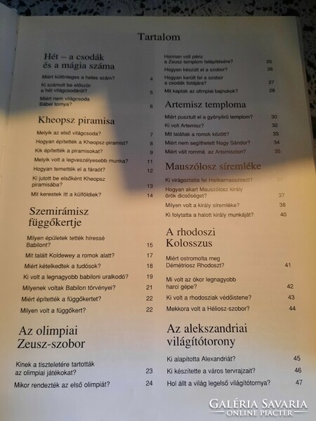 Mi micsoda: A hét világcsoda, ajánljon!