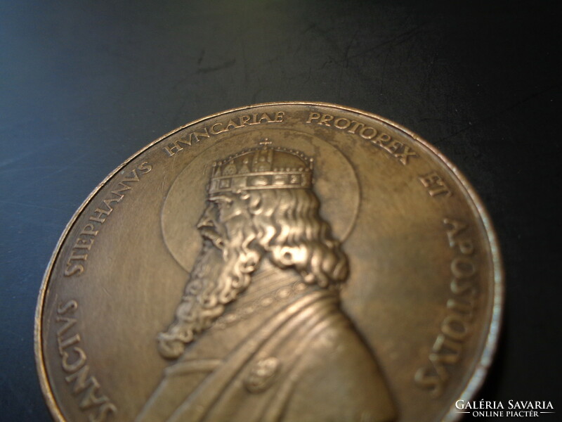 Szent István évi , emlék érem , 1938 ,  ( Madarassy Walter )  40 mm