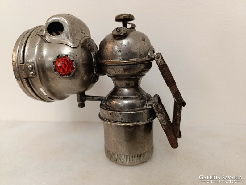 Antik bicikli lámpa Alte Fahrradlampe Bicycle Lamp karbid kerékpár gyűjtemény 324 9089