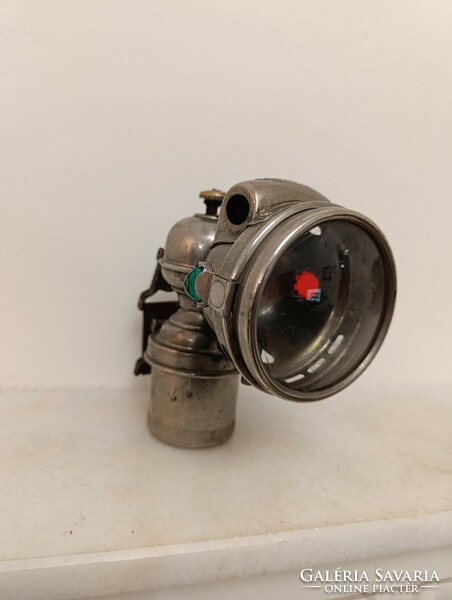 Antik bicikli lámpa Alte Fahrradlampe Bicycle Lamp karbid kerékpár gyűjtemény 324 9089