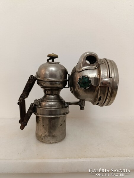 Antik bicikli lámpa Alte Fahrradlampe Bicycle Lamp karbid kerékpár gyűjtemény 324 9089