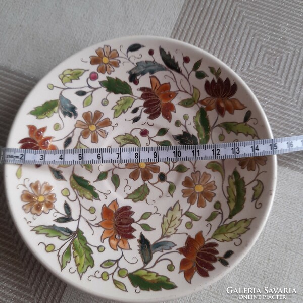 Schütz Cilli porcelán tányér virágmintás