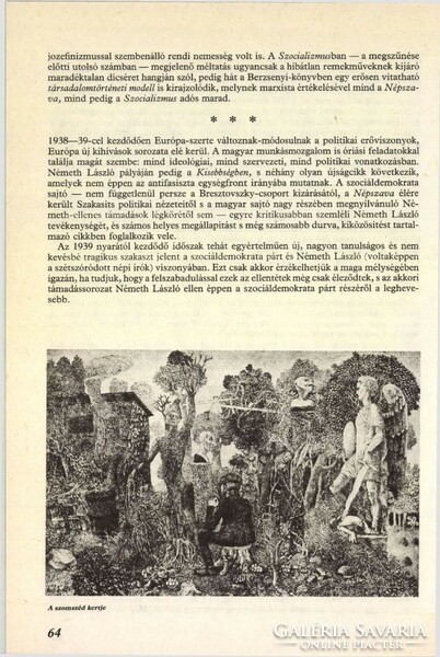 Berki Viola (1932-2001): A szomszéd kertje, jelzett rézkarc, 1984 - Rézkarcoló Művészek
