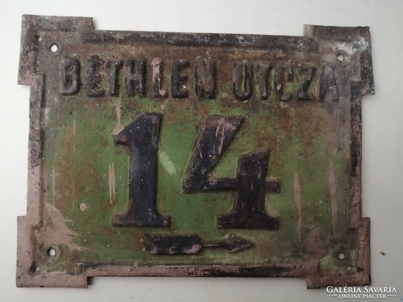ANTIK UTCA- ÉS HÁZSZÁM  -  BETHLEN UTCZA 14