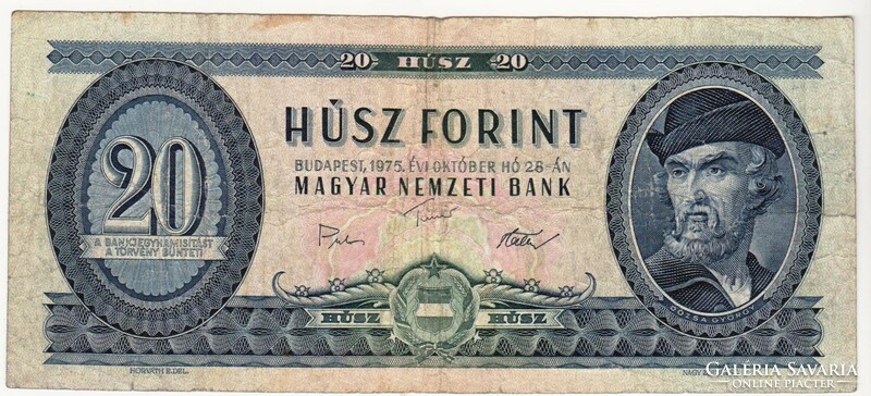 Magyarország 20 forint 1975 FA