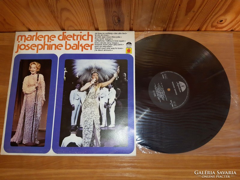 Marlene Dietrich - Josephine Baker - LP Bakelit vinyl hanglemez