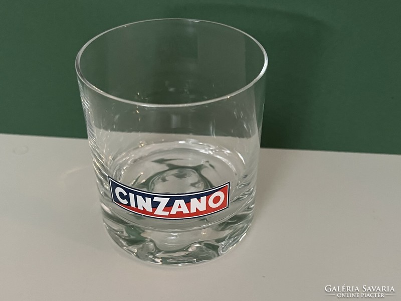 Régebbi Cinzano üveg pohár