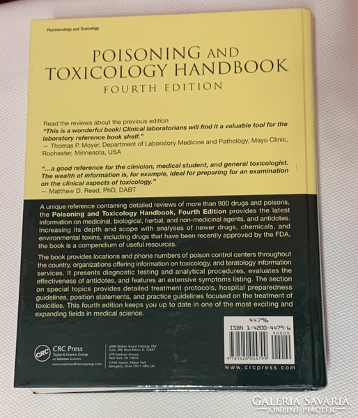 Orvosi szakkönyv - Poisoning and Toxicology Handbook (4th edition)