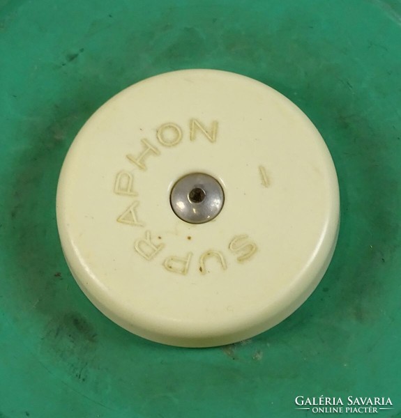 0T402 Régi csehszlovák táska lemezjátszó készülék SUPRAPHON ~ 1960