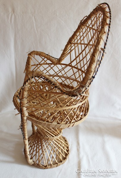 2 db rattan fonott baba fotel