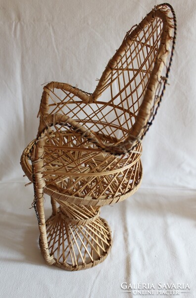 2 db rattan fonott baba fotel