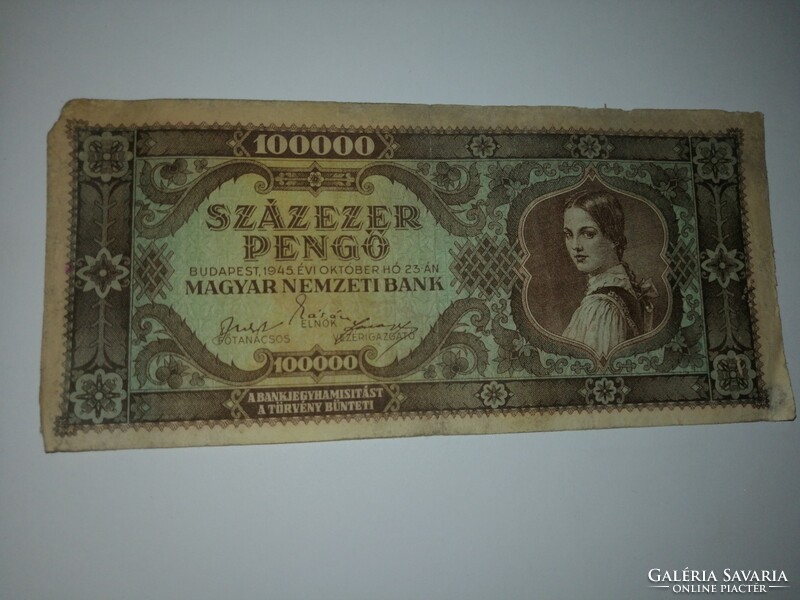 4 db Százezer pengő 1945