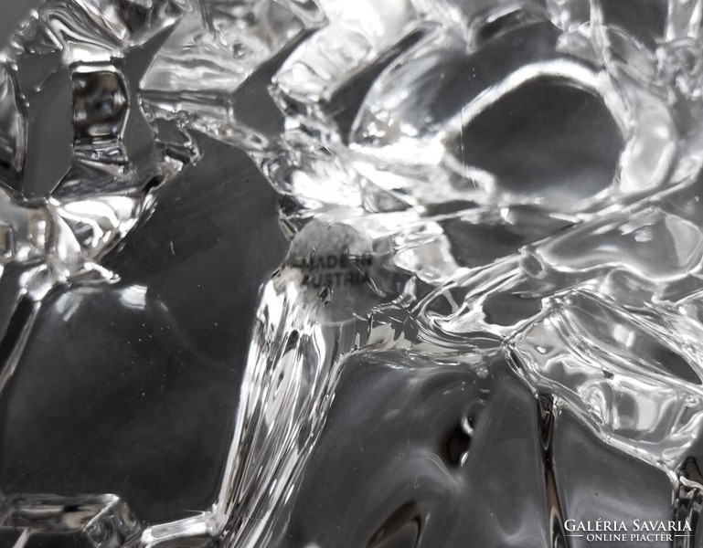 Josef Marcolin avantgarde kristály-jégszobor FM Kunstglas 1980's Austria/Svédország