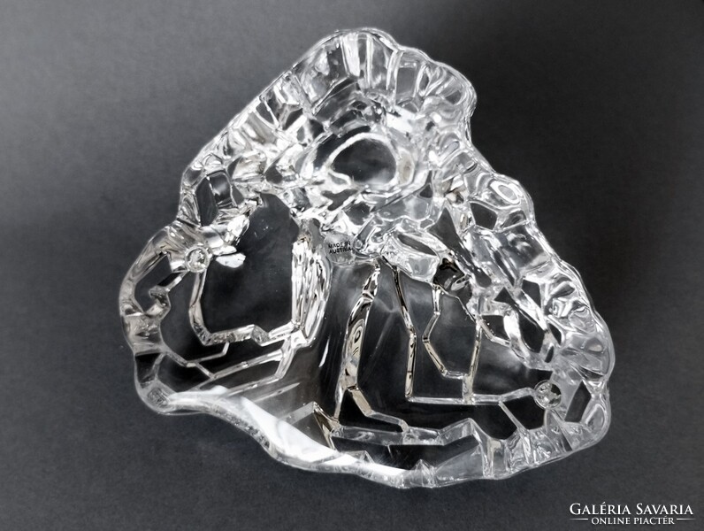 Josef Marcolin avantgarde kristály-jégszobor FM Kunstglas 1980's Austria/Svédország