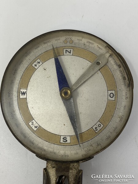 Antik jelzett tájoló, iránytű kb. 1930-ból - Patent - Lendvay Budapest- Astra Rt.  RZ