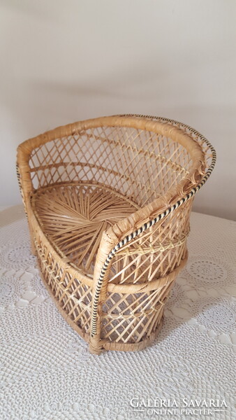 "Páva fotel" rattan babafotel,kanapé