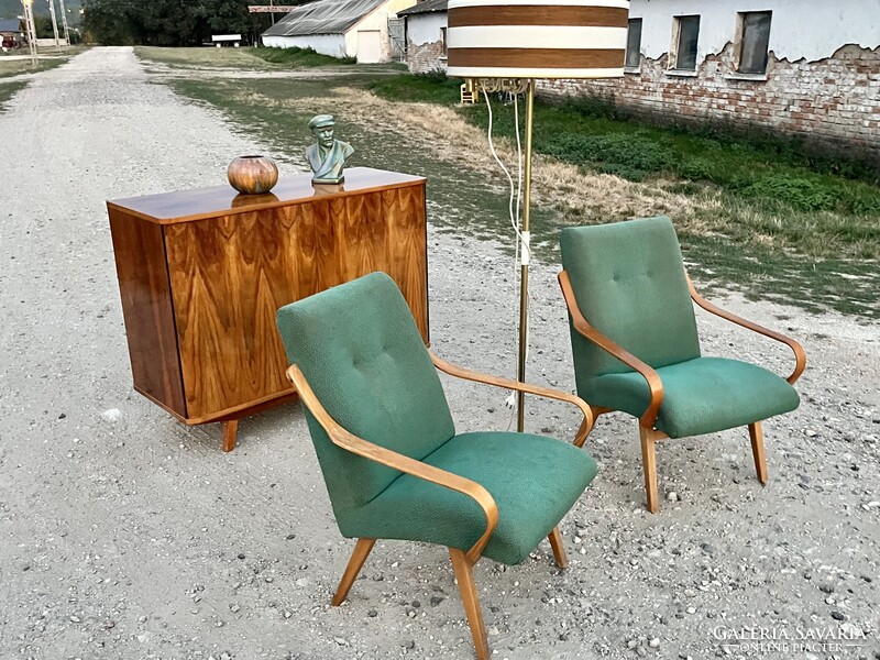 Csodaszép régi különleges karfáju fotel Armchair by Jaroslav Smidek for Ton, Czech Republic, 1960s