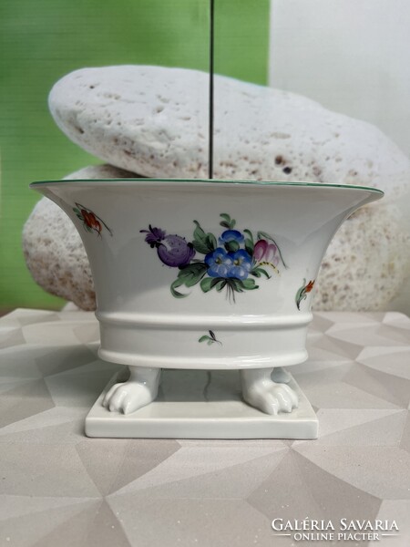 Herendi Tertia Oroszlán Körmös Talpas Porcelán Váza A85