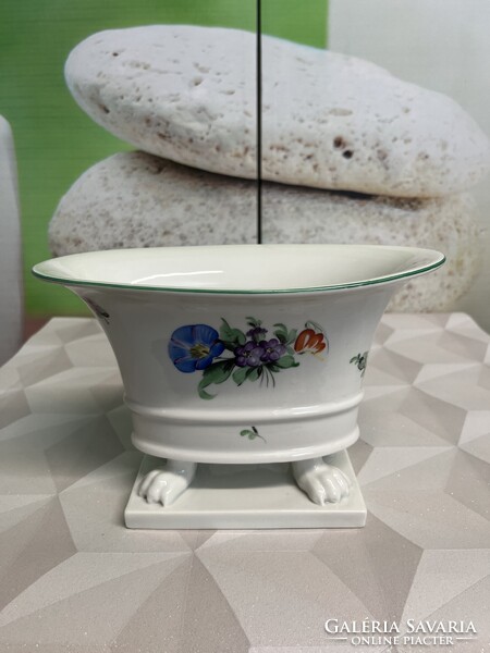 Herendi Tertia Oroszlán Körmös Talpas Porcelán Váza A85