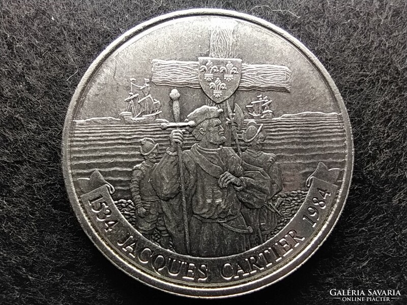 Kanada 450 éve szállt partra Cartier 1 Dollár 1984